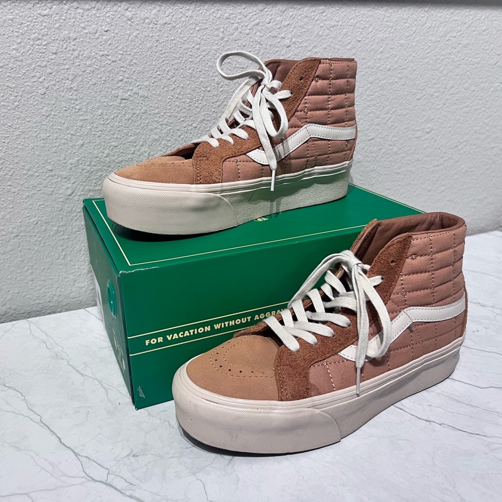 Mens 9 - VANS Joe Freshgoods x Sk8- Reissue Platform LX High Camel